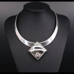 Mexican 925 Cubic Zirconia Slide Pendant Collar N